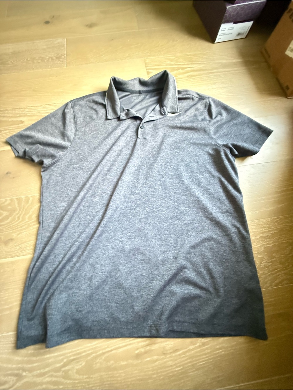 Nike Men's Heather Gray Polo Shirt